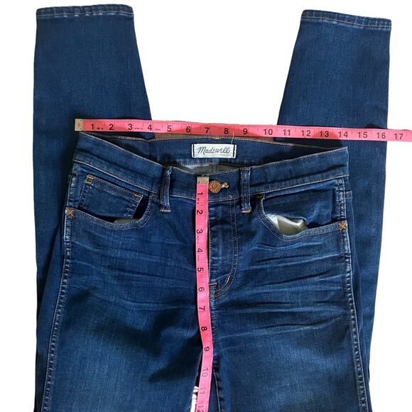 Madewell High Riser Blue Skinny Jeans size 25 - Picture 6 of 9